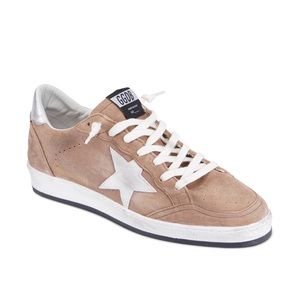 Golden Goose Cognac Suede Silver Star Sneaker